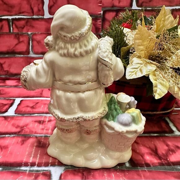 LENOX Porcelain Santa Claus W/Gold & Pink Details - Picture 7 of 12
